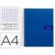 Bloc Liderpapel Din A4 crafy cuadrícula 4mm tapa forrada 90 gr azul