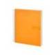 Cuaderno espiral Liderpapel Crafty Tamaño DIN A4 Tapa forrada Cuadricula 4 mm 90 g/m2 en color Naranja Con margen