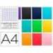 Bloc Liderpapel DIN A4 micro jolly cuadro 4mm 5 bandas 4 taladros tapa forrada 75 gr “no se puede elegir”