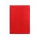 Libreta Liderpapel simil piel a5 120 hojas 70g/m2 cuadro 4mm sin margen color rojo