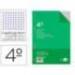 Recambio Liderpapel Cuarto 6 taladros 60 gr cuadrícula 4mm