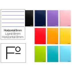 Cuaderno espiral marca Liderpapel folio smart Tapa blanda 80h 60gr horizontal con margen Colores surtidos (no se puede elegir)