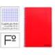 Cuaderno espiral marca Liderpapel folio smart Tapa blanda 80h 60gr cuadro 4mm con margen Color rojo