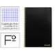 Cuaderno espiral marca Liderpapel folio smart Tapa blanda 80h 60gr cuadro 4mm con margen Color negro
