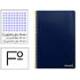 Cuaderno espiral marca Liderpapel folio smart Tapa blanda 80h 60gr cuadro 4mm con margen Color azul oscuro
