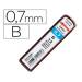 MINAS MARCA ROTRING GRAFITO 0,7 MM B ESTUCHE DE 12 MINAS