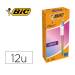 BOLIGRAFO MARCA BIC CUATRO COLORES GRADIENTE CAJA DE 12 UNIDADES COLORES SURTIDOS