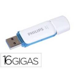 MEMORIA USB MARCA PHILIPS FLASH USB 3.0 16GB SNOW BLUE