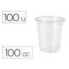 VASO DE PLASTICO COLOR TRANSPARENTE 100 CC PAQUETE DE 100 UNIDADES
