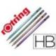 LAPICES DE GRAFITO MARCA ROTRING METALLIC HB CUERPO COLORES SURTIDOS