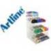 ROTULADOR MARCA ARTLINE SUPREME BRUSH BASE DE AGUA PUNTA TIPO PINCEL TRAZO VARIABLE EXPOSITOR DE 108 UNIDADES