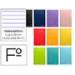 Cuaderno espiral Liderpapel Witty Tamaño Folio 80 hojas Tapa dura Rayado horizontal 75 g/m2 Con margen en Color surtidos