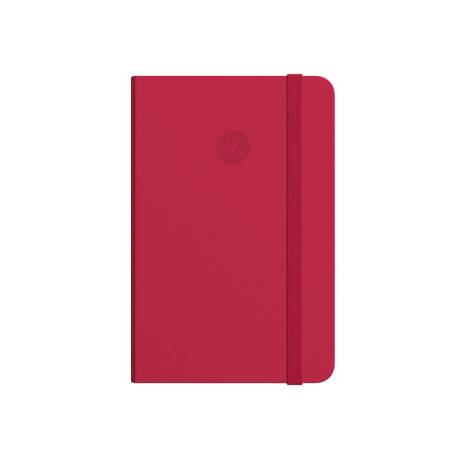 CUADERNO CON GOMILLA ANTARTIK NOTES TAPA BLANDA DIN A5 HOJAS CUADRICULA ROJO 80 HOJAS 80 GR FSC