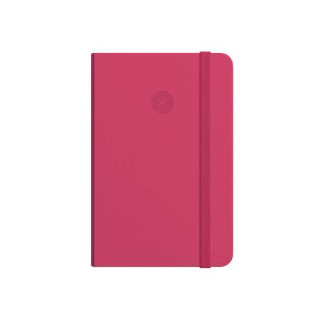 CUADERNO CON GOMILLA ANTARTIK NOTES TAPA DURA DIN A4 HOJAS CUADRICULA BURDEOS 100 HOJAS 80 GR FSC