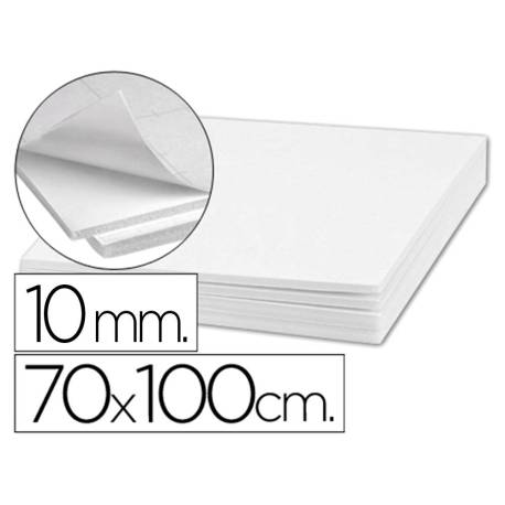 CARTON PLUMA LIDERPAPEL COLOR BLANCO DOBLE CARA 70X100CM ESPESOR 10 MM