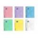 LIBRETA GRAPADA MARCA OXFORD OPENFLEX TAPA PLASTICO DIN A4 48 HOJAS HORIZONTAL COLORES PASTEL SURTIDOS