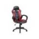 SILLA MARCA ROCADA GAMING CON BRAZOS FIJOS BASE NYLON CON RUEDAS BASCULANTE SIMILPIEL NEGRO/ROJO 480X490X1060-1160