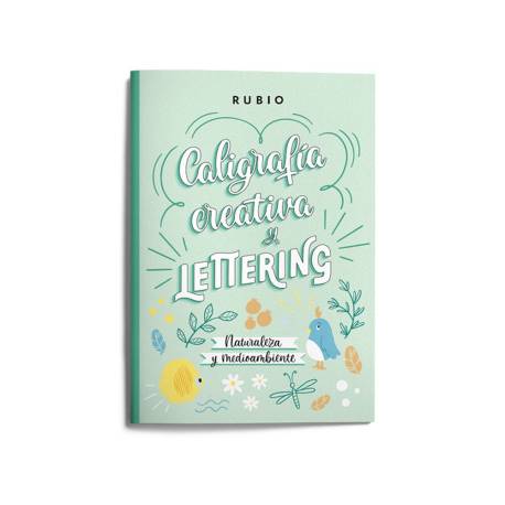 CUADERNO MARCA RUBIO LETTERING CALIGRAFIA CREATIVA NATURALEZA Y MEDIO AMBIENTE