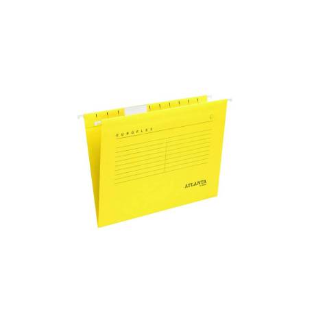 CARPETA COLGANTE TARIFOLD ATLANTA EUROFLEX DIN A4 CARTULINA 100%RECICLADA FSC AMARILLO CAJA DE 25