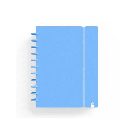 CUADERNO CARCHIVO MARCA INGENIOX FOAM A4 80H CUADRICULA AZUL PASTEL