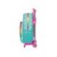 MOCHILA ESCOLAR SAFTA CON CARRO RAINBOW HIGH PARADISE 100X280X340 MM POLIESTER