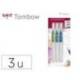 PINCEL MARCA TOMBOW WATER BRUSH CON DEPOSITO RELLENABLE BLISTER DE 3 UNIDADES PUNTA FINA/MEDIA/PLANA