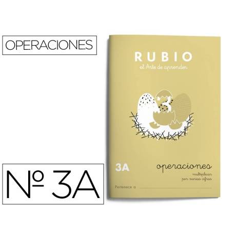 Cuaderno Rubio Matemáticas Operaciones nº 3 A Multiplicar por varias cifras