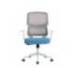 SILLA MARCA Q-CONNECT OFICINA LUCCA MALLA BASE METALICA ALT MAX 1090 ANC 700 PROF 650 RUEDAS PREMIUM COLOR BLANCO GRIS AZUL