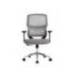 SILLA MARCA Q-CONNECT OFICINA LUCCA MALLA BASE METALICA ALT MAX 1090 ANC 700 PROF 650 RUEDAS PREMIUM COLOR NEGRO GRIS