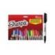 ROTULADOR MARCA SHARPIE PERMANENTE FINO PACK VUELTA AL COLE PEZ BLISTER DE 18 UNIDADES COLORES SURTIDOS
