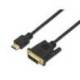 CABLE AISENS DVI A HDMI DVI18+1/M-HDMI A/M FULL HD NEGRO LONGITUD 1,8 M