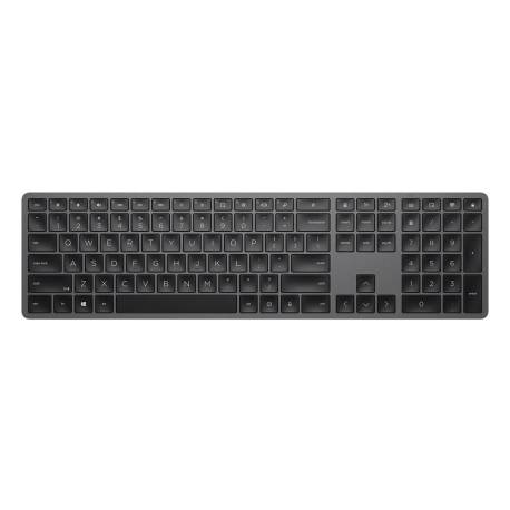 TECLADO HP 975 DUAL INALAMBRICO BLUETOOTH 5.0 RETROILUMINACION USB-C GRIS