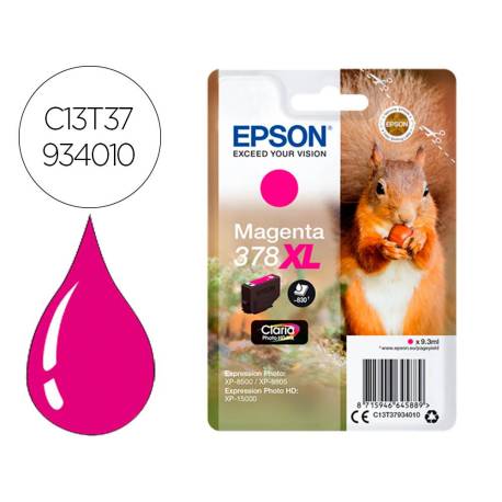 CARTUCHO INK-JET EPSON 378 XL COLOR MAGENTA C13T37934010