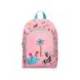 MOCHILA ESCOLAR LIDERPAPEL INFANTIL SAFARI DISEÑO CEBRA COLOR ROSA 330X100X250 MM