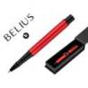 ROLLER BELIUS TURBO ALUMINIO ROJO Y NEGRO TINTA AZUL CAJA DE DISEÑO