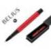 ROLLER BELIUS TURBO ALUMINIO ROJO Y NEGRO TINTA AZUL CAJA DE DISEÑO