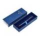 PLUMA BELIUS NEPTUNO ALUMINIO TEXTURA WAVY AZUL MARINO TINTA AZUL CAJA DE DISEÑO