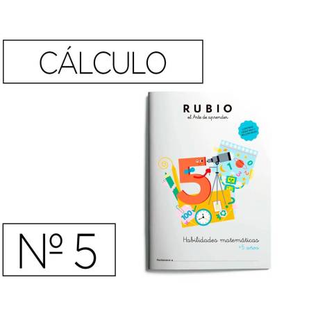 CUADERNO VACACIONES RUBIO HABILIDADES MATEMATICAS + 5 AÑOS