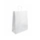 BOLSA KRAFT BASIKA CELULOSA COLOR BLANCO 90 GR ASA RETORCIDA TAMAÑO "L" 320X140X400 MM