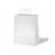 BOLSA KRAFT BASIKA CELULOSA COLOR BLANCO 90 GR ASA RETORCIDA TAMAÑO "S" 240X100X320 MM