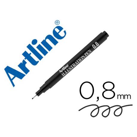 ROTULADOR ARTLINE CALIBRADO MICROMETRICO COLOR NEGRO ILLUSTRATION PEN EK-288ILN PUNTA POLIACETAL 0,8MM