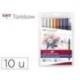 ROTULADOR MARCA TOMBOW DUAL BRUSH DOBLE PUNTA PINCEL MANGA SHONEN ESTUCHE DE 10 UNIDADES COLORES SURTIDOS