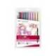 ROTULADOR MARCA TOMBOW DUAL BRUSH DOBLE PUNTA PINCEL MANGA SHOJO ESTUCHE DE 10 UNIDADES COLORES SURTIDOS