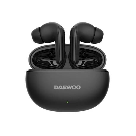 AURICULAR DAEWOO TWS IN-EAR BLUETOOTH 5.3 CON ESTUCHE DE CARGA USB TIPO-C AUTONOMIA 6 HORAS NEGRO