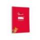 CUADERNO ESPIRAL LIDERPAPEL DIN A5 PAUTAGUIA TAPA BLANDA 40H 75 GR CUADRO PAUTADO 5MM ROJO