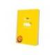 CUADERNO ESPIRAL LIDERPAPEL DIN A5 PAUTAGUIA TAPA BLANDA 40H 75 GR CUADRO PAUTADO 5MM COLOR AMARILLO