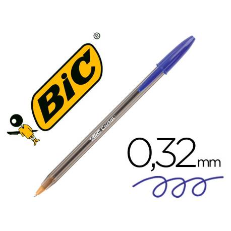 Boligrafo Bic Cristal color azul 0,4 mm