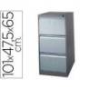 Archivador carpetas colgantes 3 cajones gris