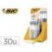 BOLIGRAFO MARCA BIC CUATRO COLORES WOOD EXPOSITOR DE 30 UNIDADES COLORES SURTIDOS