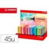 ROTULADOR MARCA STABILO BOSS FLUORESCENTE 70 PASTEL EXPOSITOR DE 45 UNIDADES COLORES SURTIDOS